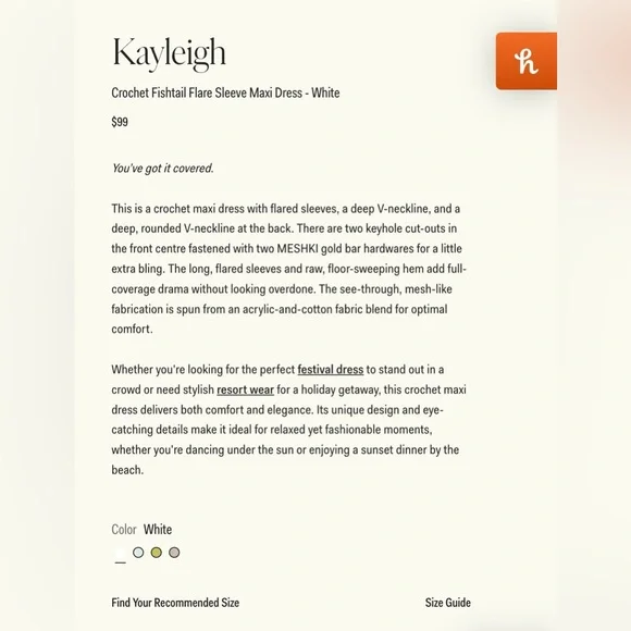 Found ISO Meshki “Kayleigh” Coverup - Picture 2 of 3